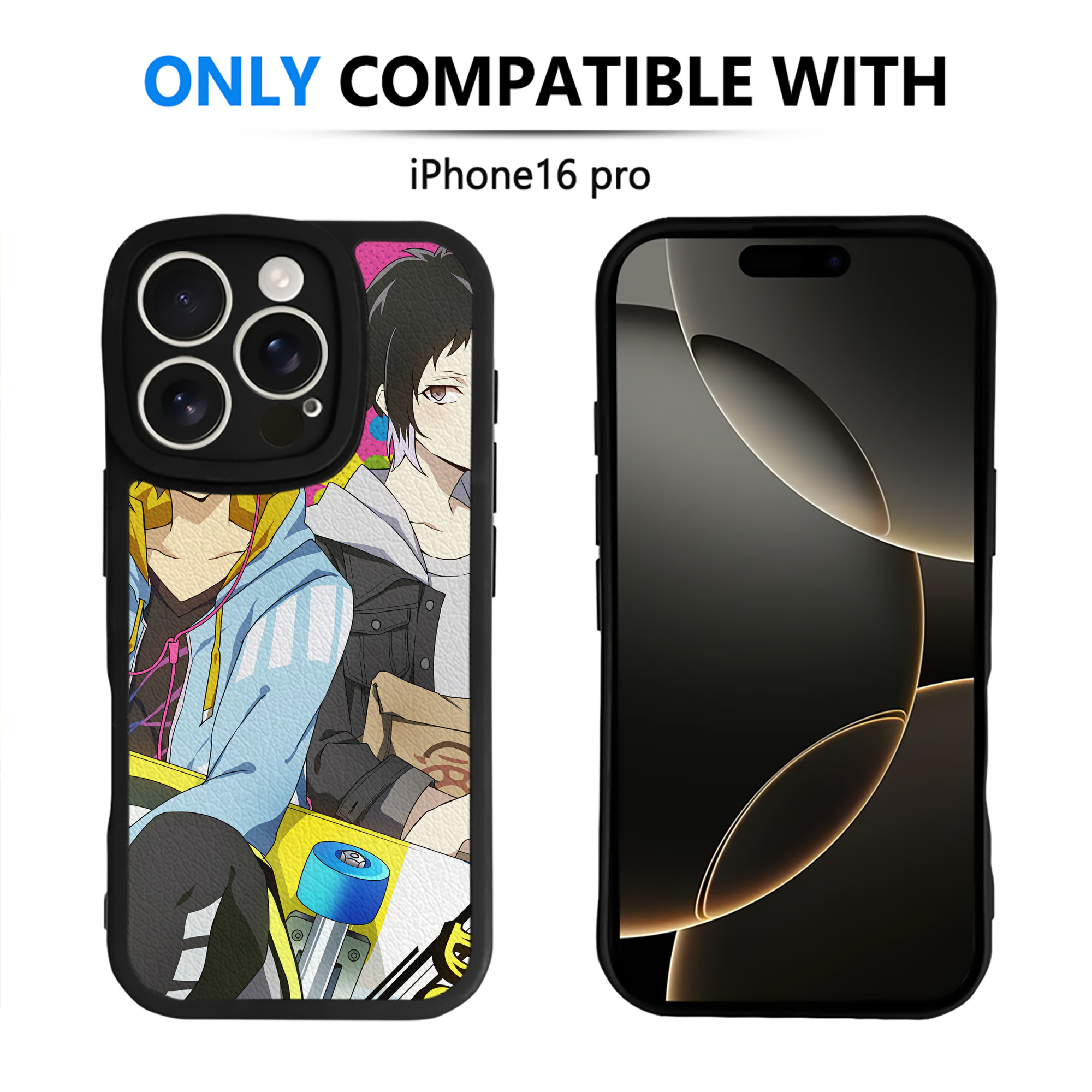 （画像用） 文豪ストレイドッグス Bungo Stray Dogs 【iPhone 16シリーズ対応】シリコンスマホケース（レザー調） 材質：シリコン